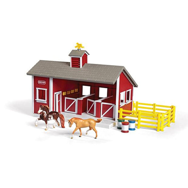 Breyer Stablemates Red Stable Set